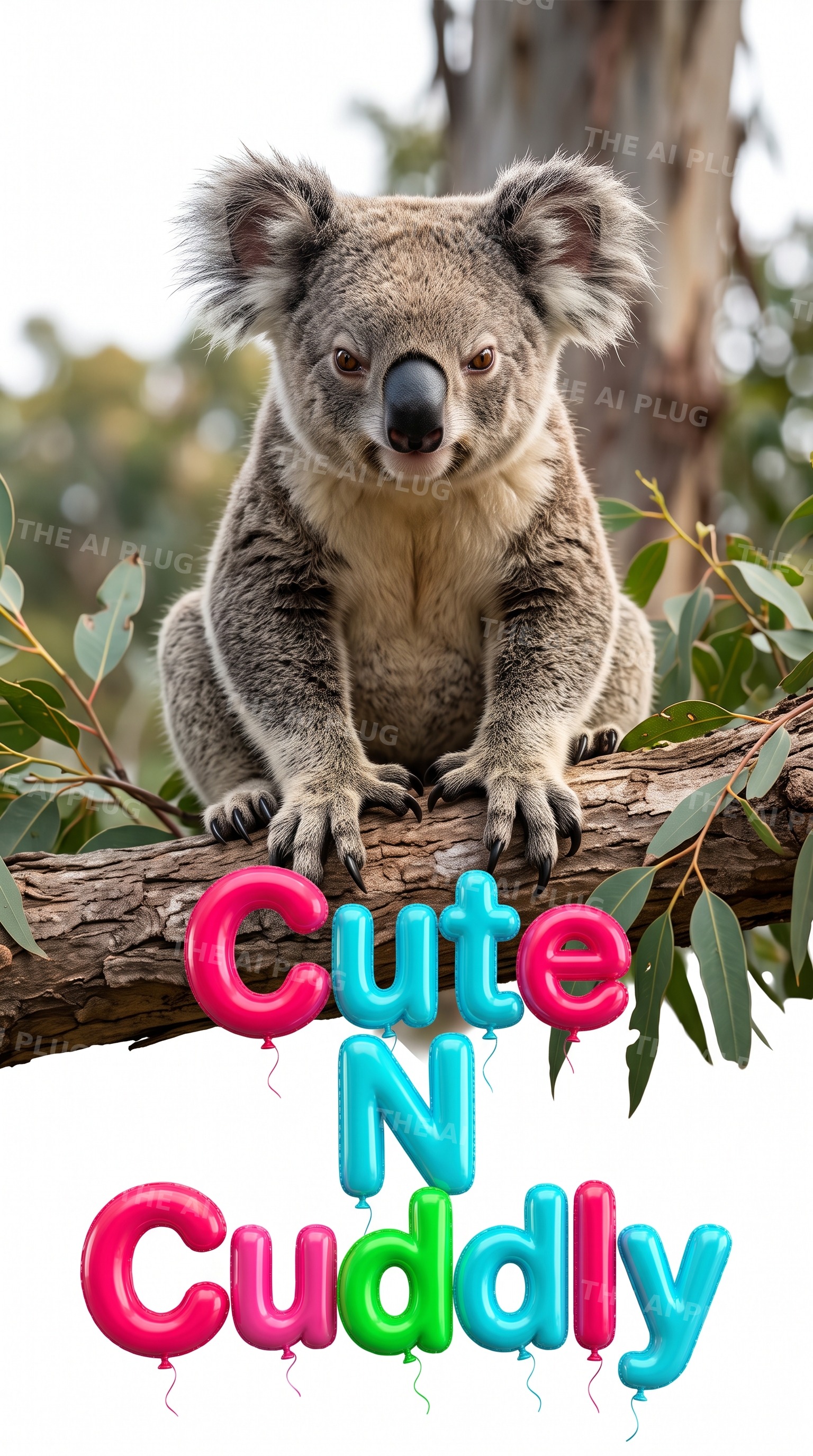 Animal typography example generated from Animal Typography Studio prompts